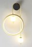 Настенный светильник Crystal Lux RODRIGO AP20W LED BLACK/GOLD