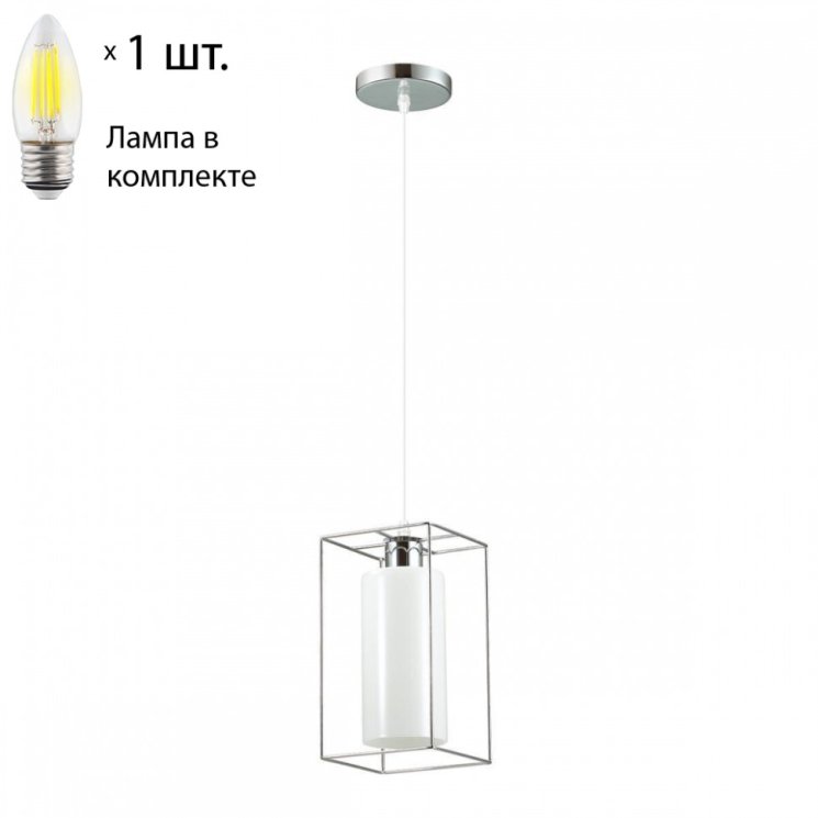 Подвесной светильник с лампочкой Lumion Elliot 3731/1+Lamps Е27 Свеча