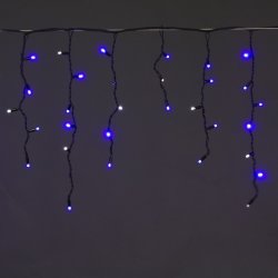5x0.6м. Гирлянда бахрома морозостойкая 180LED (синий) A-057A BL/W FLASH Sneha 1413833
