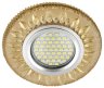 Встраиваемый светильник с LED подсветкой Fametto Luciole DLS-L141 Gu5.3 Glassy/Gold (UL-00003878)