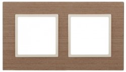 Рамка 2-постовая ЭРА Elegance 14-5302-07 Б0034572