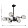 Люстра на штанге с лампочками Favourite Recens 2626-8P+Lamps E27 P45