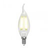 Филаментная светодиодная лампа E14 6W 3000K (теплый) Air Uniel LED-CW35-6W-WW-E14-CL GLA01TR (UL-00002199)