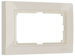Рамка для двойной розетки (слоновая кость, basic) Werkel W0082003