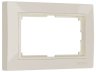 Рамка для двойной розетки (слоновая кость, basic) Werkel W0082003