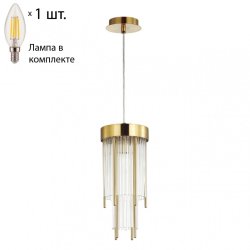 Подвесной светильник с лампочкой Odeon Light York 4788/1+Lamps E14 Свеча