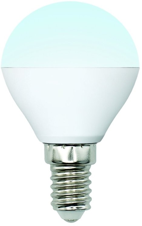 Светодиодная лампа E14 6W 4000K (белый) Multibright Uniel LED-G45-6W-NW-E14-FR-MB PLM11WH (UL-00002376)