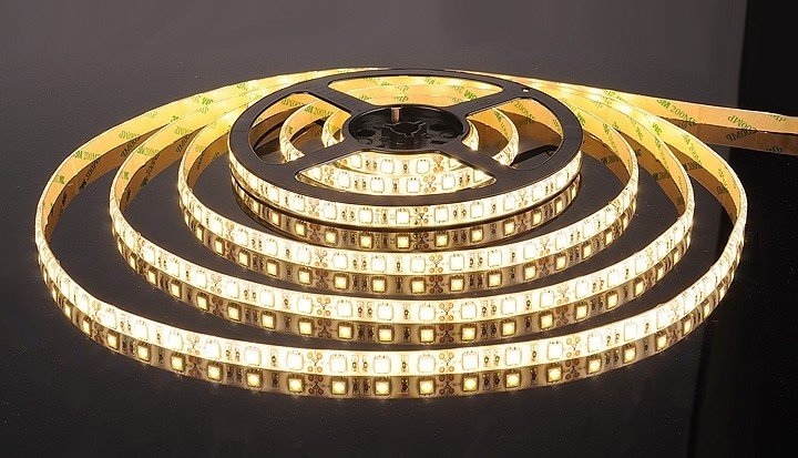 5м. Светодиодная лента теплого цвета 5050, 3300К, 14,4W, 60LED/m, IP65 Elektrostandard (a027841)