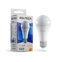 Светодиодная лампа E27 15W 2800K (теплый) Simple Voltega 7156
