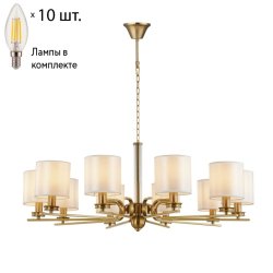 Люстра подвесная Favourite Venustus с лампочками 2679-10P+Lamps E14 Свеча