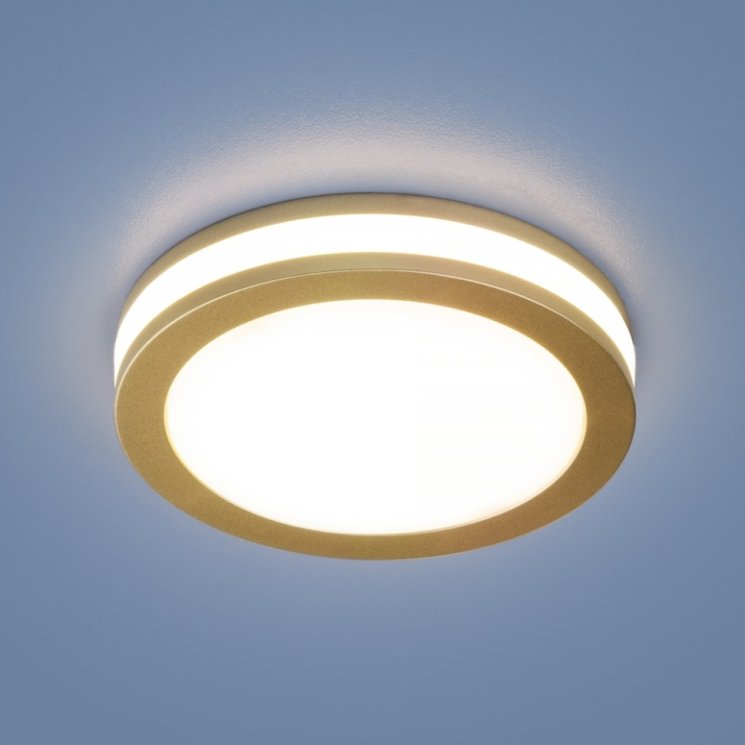 Светильник встраиваемый Elektrostandard DSKR80 5W 4200K SGD золото матовый (a049509)