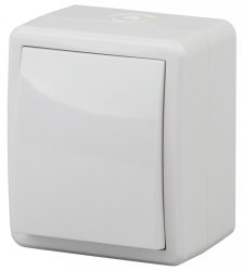 Выключатель одноклавишный ЭРА Эксперт 10AX 250V IP54 11-1401-01 Б0020669