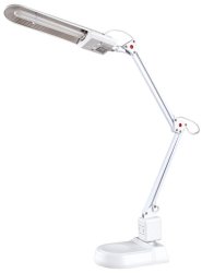 KD-017A C01 белый Настольный светильник с двойным креплением Camelion 3277