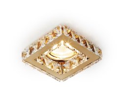 Встраиваемый светильник Ambrella light Crystal K110 CL/G