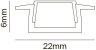 2м. Встраиваемый алюминиевый профиль для светодиодной ленты Maytoni Led strip ALM001S-2M