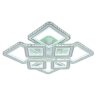 Светодиодная диммируемая люстра с ПДУ Profit Light  8048/4+4 WHT A 400W+10W RGB