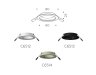 Корпус светильника встраиваемый для насадок D60mm Ambrella light Diy Spot C6513