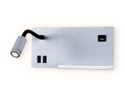 Настенный светодиодный светильник с полкой и USB разъемом Ambrella light Wall FW292 (00-00002977)