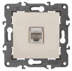 Розетка информационная RJ45 ЭРА Elegance 14-3107-02 Б0034303