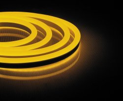 50м. Комплект неоновой ленты желтого цвета 2835 12W, 220V, 144LED/m, IP67 Feron LS721 (32715)