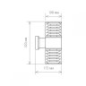 1407 серый Уличный настенный светильник Elektrostandard Techno 4690389067662 (a032621)
