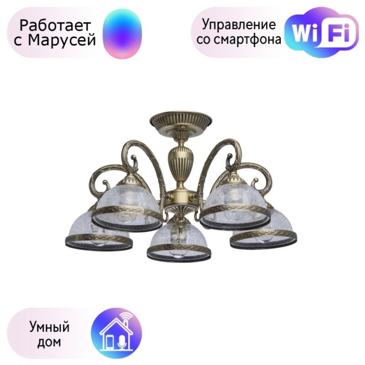 Потолочная люстра MW-Light Аманда 6 с поддержкой Маруся 481011805-М