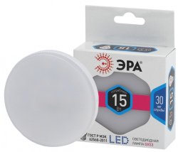 Светодиодная лампа GX53 15W 4000К (белый) Эра LED GX-15W-840-GX53 (Б0036552)