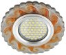 Встраиваемый светильник с LED подсветкой Fametto Luciole DLS-L139 Gu5.3 Glassy/Tea (UL-00003873)