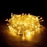 2*1м. Электрогирлянда в боксе Бахрома Vegas 64LED желтый свет,12 нитей, блок пит, удлиняемая 220V/24V 55196