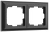 Рамка на 2 поста (черный матовый) Werkel W0022208