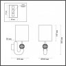 Бра Odeon Bagel с лампочкой 5410/1WA+Lamps E14 Свеча