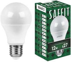 Лампа светодиодная SAFFIT SBA6012 Шар E27 12W 6400K 55009