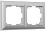 Рамка на 2 поста (серебряный) Werkel W0022206