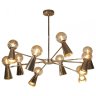 Люстра на штанге Loft it Halley 10046/10 Gold