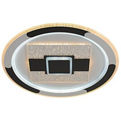 Потолочный диммируемый светильник с пультом ДУ Profit Light 7014 WHT+BLK 128W