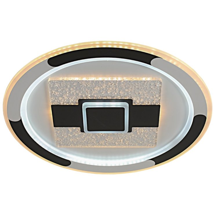 Потолочный диммируемый светильник с пультом ДУ Profit Light 7014 WHT+BLK 128W