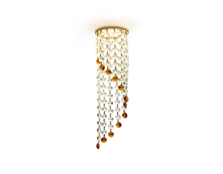 Встраиваемый светильник Ambrella light Crystal K3440 CL/BR/G