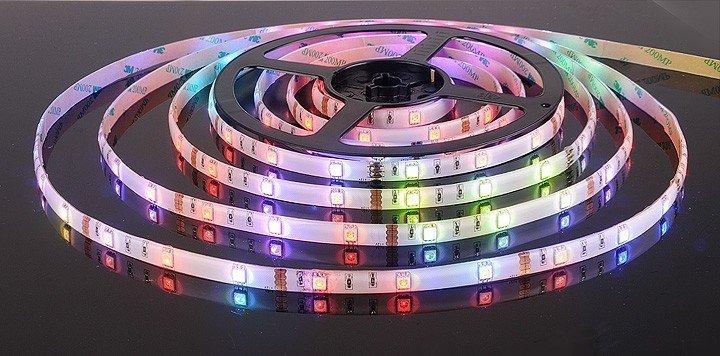 5м. Светодиодная лента RGB 5050, 7,2W, 12V, 30LED/m, IP65 Elektrostandard (a027836)