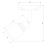 Однофазный LED светильник 7W, 4200К для трека Molly Elektrostandard LTB31 (a043139)
