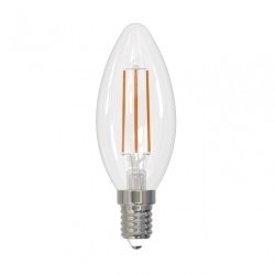 Филаментная светодиодная лампа E14 9W 4000K (белый) Sky Uniel  LED-C35-9W-4000K-E14-CL PLS02WH (UL-00005161)