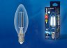 Филаментная светодиодная лампа E14 9W 4000K (белый) Sky Uniel  LED-C35-9W-4000K-E14-CL PLS02WH (UL-00005161)