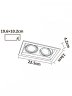 Встраиваемый светильник Arte Lamp Canis A6661PL-2WH