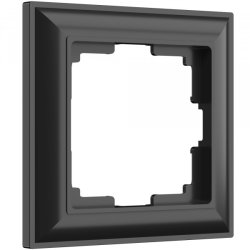 Рамка на 1 пост (черный матовый) Werkel W0012208