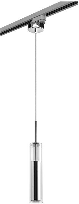 L1T756014 Однофазный светильник на подвесе для трека Cilino Lightstar (комплект из 756014+592009)