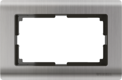 Рамка для двойной розетки (глянцевый никель) Werkel W0081602