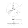 Светильник-вентилятор с пультом Storm Sonex 7702/24L