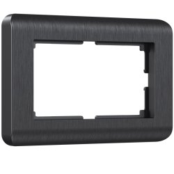 Рамка для двойной розетки (графит) Werkel W0082104