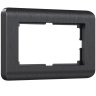 Рамка для двойной розетки (графит) Werkel W0082104
