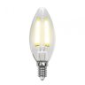 Филаментная светодиодная лампа E14 6W 3000K (теплый) Air Uniel LED-C35-6W-WW-E14-CL GLA01TR (UL-00002196)