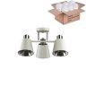 Спот с лампочками Lumion Gretchen 5219/3C+Lamps E14 P45